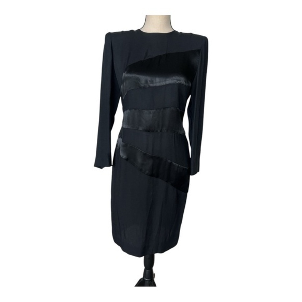 Vintage Leslie Fay Black Dress Size 6
